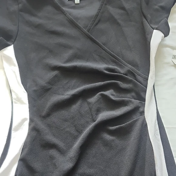 Almost Famous Black and White Mini Dress - Picture 4 of 5